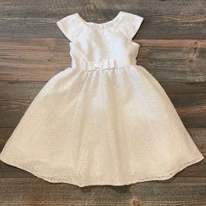 Girls White Lace Dress